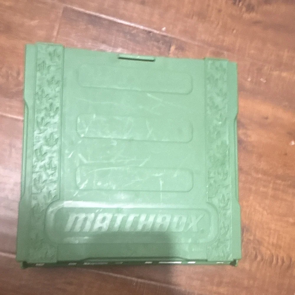 Matchbox Folding Dinosaur Carry Case Diecast Vehicle Play Set Green Plastic